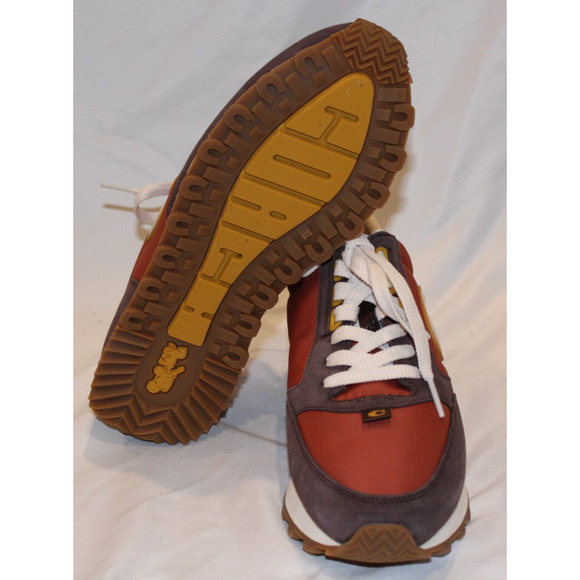 Coach Runner Sneakers MEN SZ 8 WOMEN\'S SZ 10 RUST/MAPLE NIB‎ $195